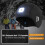 Berretto LED con ricarica USB, 200 mAh, 56-62 cm 5