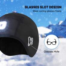 Rechargeable LED Beanie Hat for Men & Women - Adjustable Cycle & Winter Cap