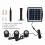Solar-Gartenleuchte 6V/3,5W, 2200mAh, 9,8 ft, Schwarz 8