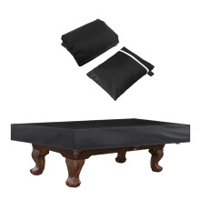 8 Feet Pool Table Cover Tear-Resistant Pool Table Protector 210D Oxford Fabric Indoor Outdoor Silver