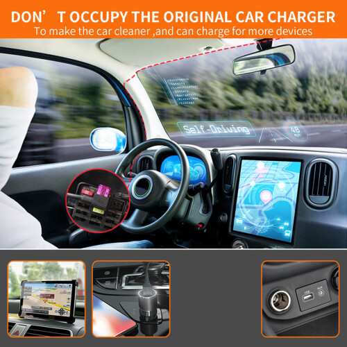 Kit de cableado directo Type-C para dash cam 12-30V a 5V 2.5A 2