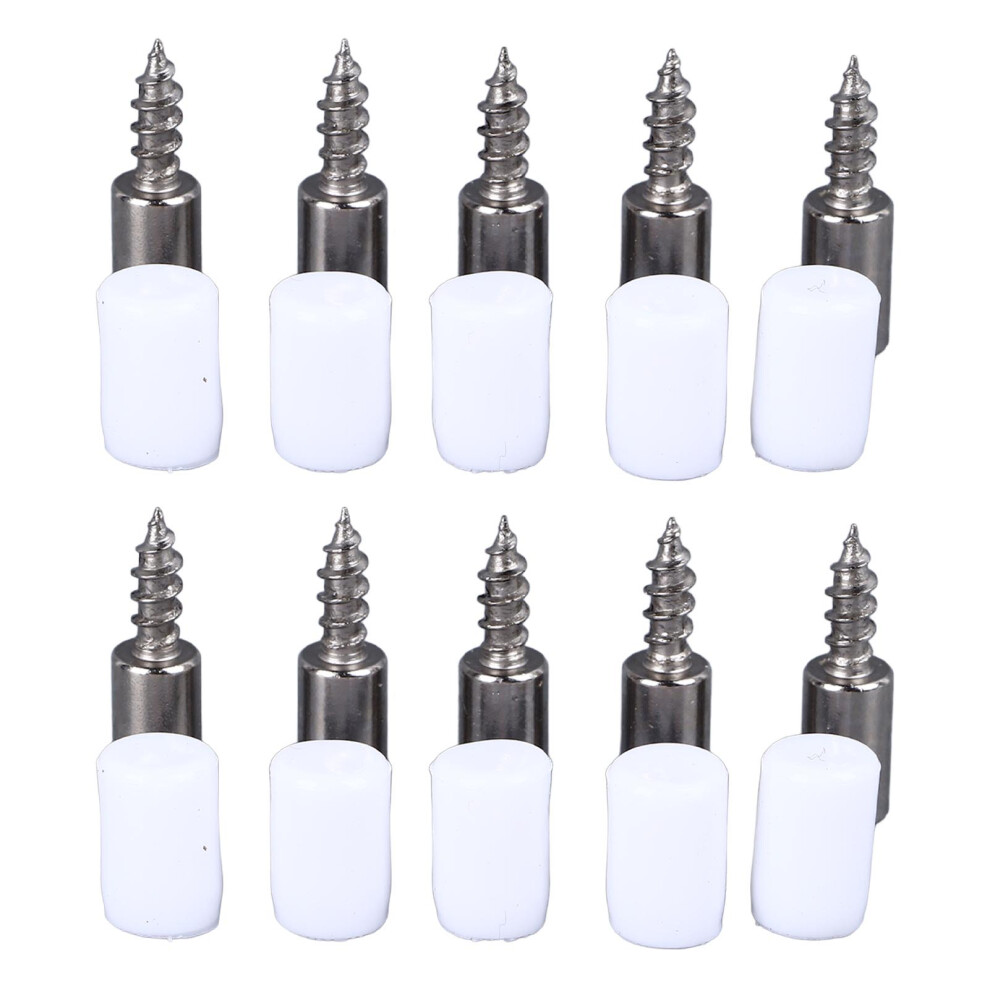 100Pcs Metal Shelf Support Pegs Nickel Plated Iron Cabinet Cupboard White Sleeve 8051336011842