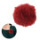 Pare-vent en fourrure pour micro-cravate, clip-on, 1 pack, rouge 2