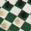 Set portatile di scacchi e dama 24 pezzi verde e bianco 50 cm 8