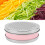 Râpe à boîte double-face rose 17x12x7 cm acier inoxydable 430 14