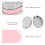 Râpe à boîte double-face rose 17x12x7 cm acier inoxydable 430 5