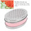 Râpe à boîte double-face rose 17x12x7 cm acier inoxydable 430 4