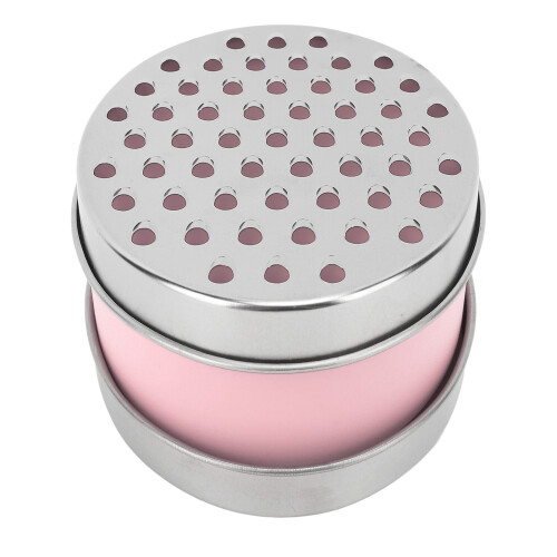 Râpe à boîte double-face rose 17x12x7 cm acier inoxydable 430