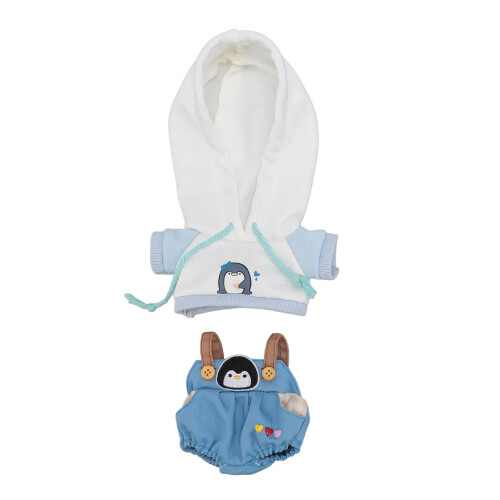 Disfraz de muñeca con sudadera con capucha de algodón DIY 20cm/7.8in