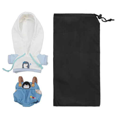 Disfraz de muñeca con sudadera con capucha de algodón DIY 20cm/7.8in 1