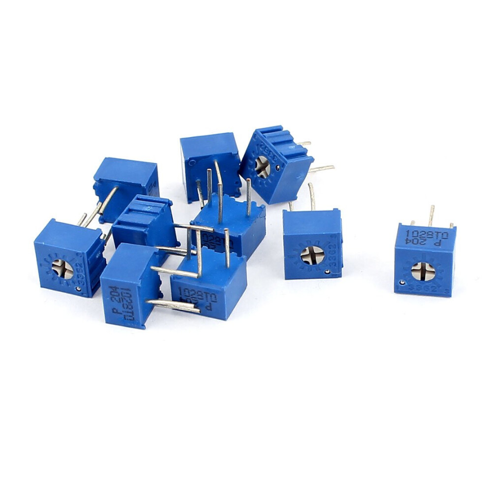 Adjustable Potentiometer Trimmer 10-Pack 3362P-204 20K Ohm Fuzegrdli 6276012250922