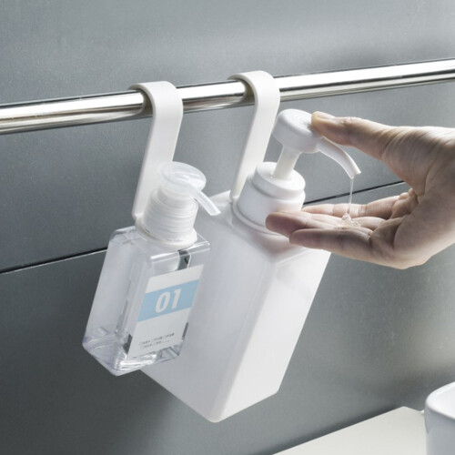 Supporto multiuso in plastica con gancio appendiabottiglie 2