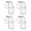 Porte-dentifrice transparent 40 g, 4,8 x 2,2 cm 3