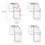 Porte-dentifrice transparent 40 g, 4,8 x 2,2 cm 2