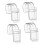 Porte-dentifrice transparent 40 g, 4,8 x 2,2 cm 1