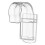 Porte-dentifrice transparent 40 g, 4,8 x 2,2 cm 9