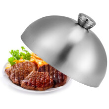 Cheese Melting Dome Stainless Steel Round Grill Dome With Burn Protection Steam Cover For Bacon Burgers Steaks