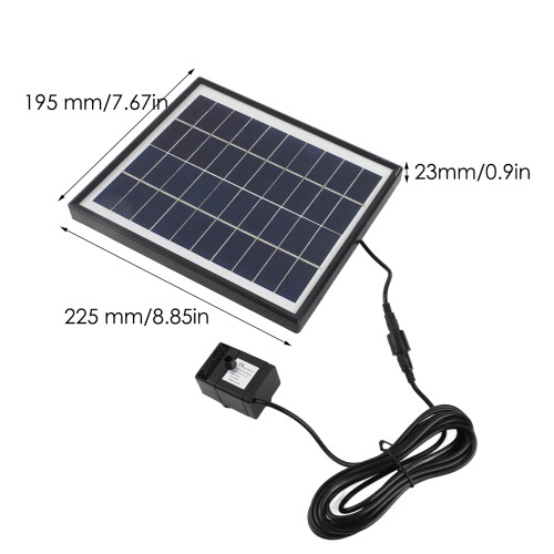 6.5W Solar Fountain Pump with 6 Modes for Garden Pool Yard Water Feature 1