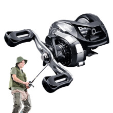 Fishing Reels For Freshwater And Saltwater Trolling Carp Spool 6.3:1 Gear Ratio Silver A Smooth Running