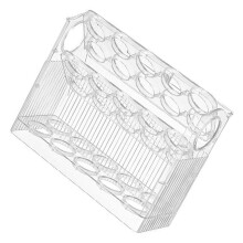 Eierhalter, dreistöckig, aus Kunststoff, Flip, 26 x 10 x 20,2 cm