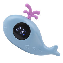Baby-Badethermometer Digital Cartoon Süßer Wal Thermometer Mehrfach Funk Gerüst Wasser Messung Blau