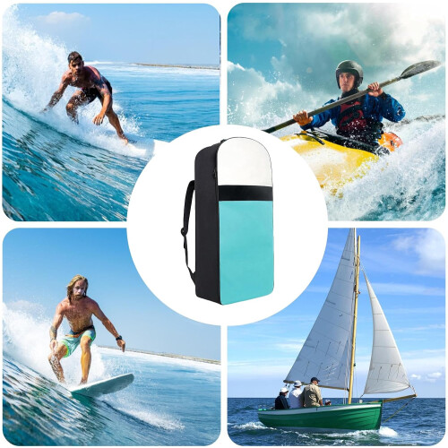 Paddleboard Bag Stand Up Travel Case With Adjustable Straps For Surfboard Storage Green 2