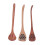 3 piezas de palitos para miel de madera natural, mango largo 2