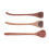 3 piezas de palitos para miel de madera natural, mango largo 11