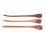 3 piezas de palitos para miel de madera natural, mango largo 10