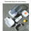 Automatic Stainless Steel Pet Water Dispenser, 17.5cm, White 6