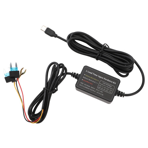 Type-C DashCam Hardwire Kit 12V-30V 5V 2,5 A 3,2 m