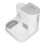 Large Capacity 2-in-1 Automatic Cat Feeder & Waterer Set 27x27x24.5cm Grey 1