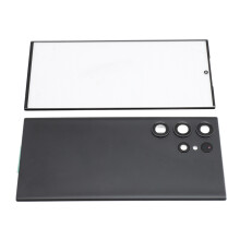 Galaxy S23 Ultra 5G Front & Rear Glass Cover Kit with Camera Lens Tool Black