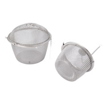 2pcs Stainless Steel Mesh Tea Ball, 8.5cm & 11cm with Hook & Chain