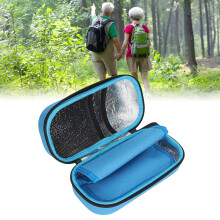 Etui réfrigérant pour insuline, 22  10  7,5 cm, portable et bleu