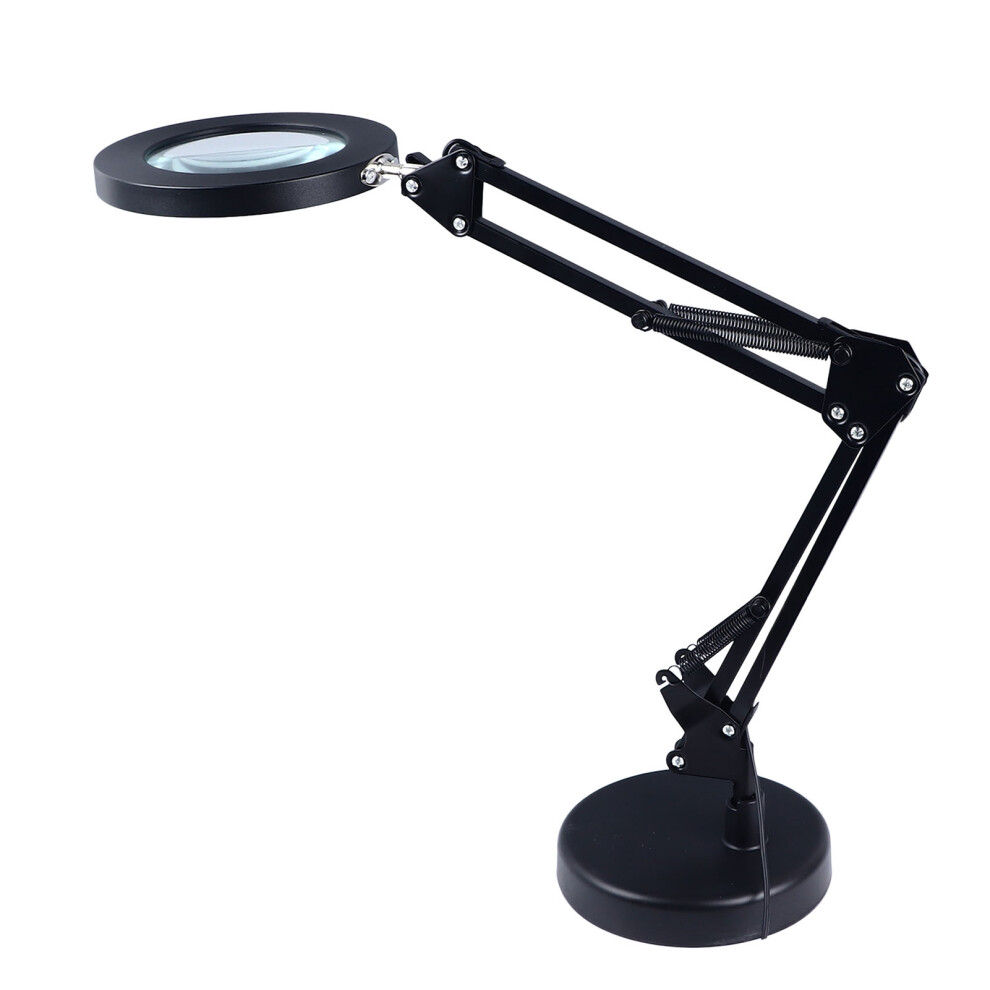 Light 2 In 1 Desktop Led Magnifier Lamp 10X, 3 Colors, Dimming, Clip & Stand