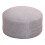 Soft Light Gray Round Floor Pillow 36cm Cotton Fabric 20cm Thick 2