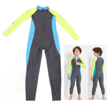 Kinder Schwimmanzug UPF50+ Sonnenschutz Langarm Schnell trocknender Vollanzug Tauchanzug für Jungen