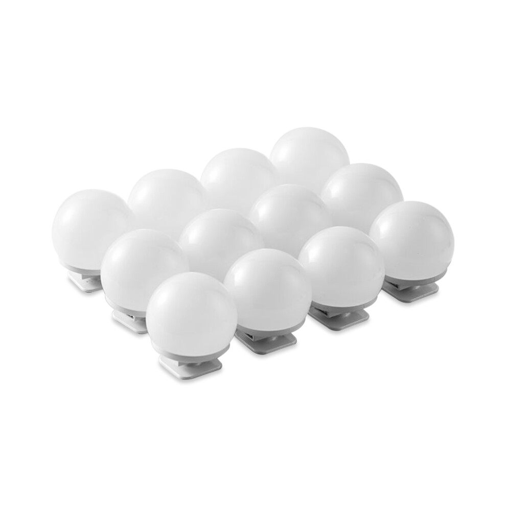 USB Tri-color Dimming Makeup Mirror Light, 6-12 Bulbs, 45mm-image-OPC-PJDWWKS-NEW