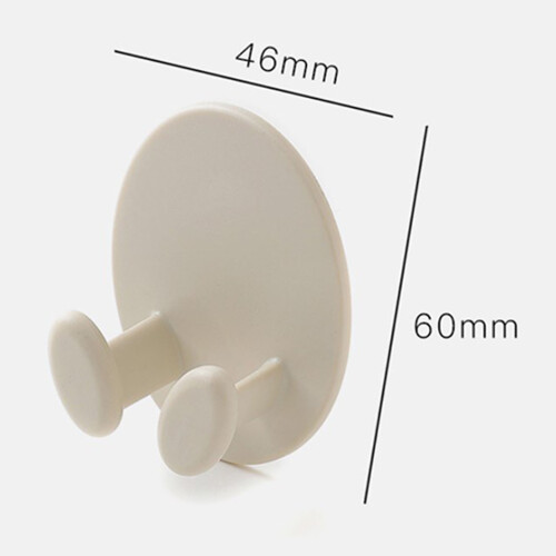 Power Plug Haken oval PP 46x60mm, 60 g, Adhäsiv 1