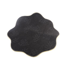 Paillasson imitation cachemire motif fleuri 60x60 cm