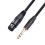 Cavo TRS da 6,35 mm a XLR 1 m nero compatibile con 48 V 4