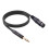 Cavo TRS da 6,35 mm a XLR 1 m nero compatibile con 48 V 3
