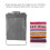 Corbeille à linge pliable rectangulaire allongée grise petite 5