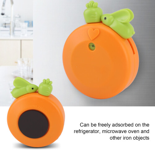 Cartoon-Hase mechanischer manueller Timer orange 95 g 2