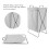 Cesta plegable para ropa blanca tamaño pequeño rectangular alargada 4