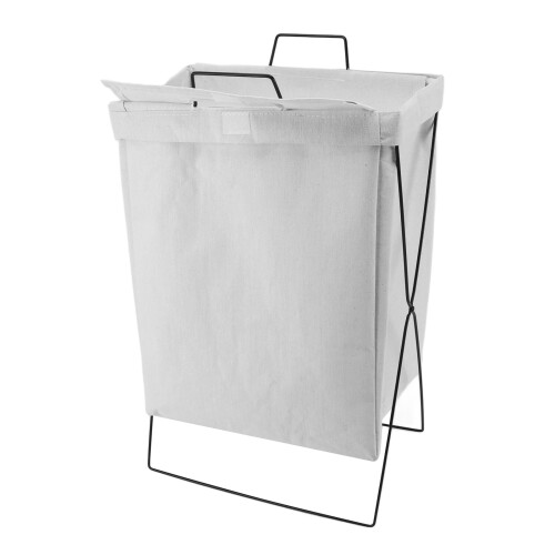 X Panier rectangulaire à cadre métallique Capacité S Blanc 2
