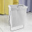 X Panier rectangulaire à cadre métallique Capacité S Blanc 6