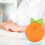 Cartoon-Hase mechanischer manueller Timer orange 95 g 14