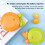 Cartoon-Hase mechanischer manueller Timer orange 95 g 6